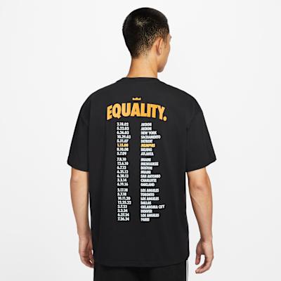Nike T Shirts Men's Black Crew Neck Moderate