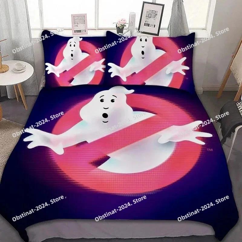 Ghostbusters Bedding Set Printed Bed Set With Pillowcase Bed Duvet Cover Soft Single Double Queen Super King Size Bedroom