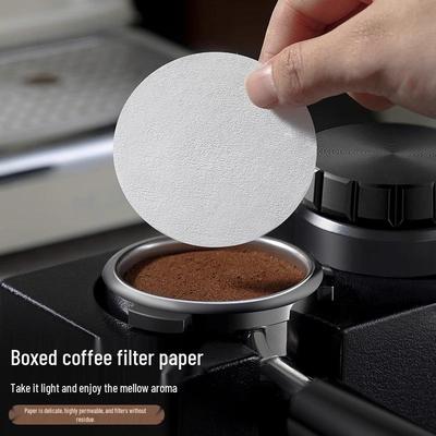 58mm Espressomaschine Moka Topf Filterpapier mit Griff, Rundes Korbdesign