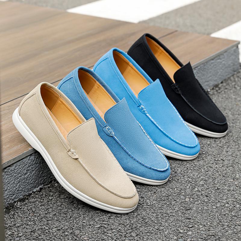 Fashion Men Business Loafers European and American Casual Soft Leather Lightweight Driving Fashion Shoes British Gentleman Shoes Men