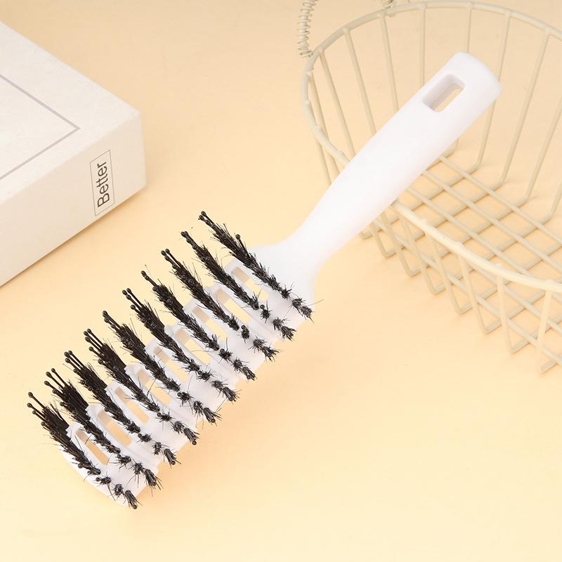

1PCS New Quality Barber Hair Dyeing Cutting Coloring Brush With Anti-Scalding Fish Bone Shape Comb Men s Hair Styling Tool белый