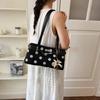 Pu Dot Pattern Crossbody Bag With Lock Closure For Daily Use