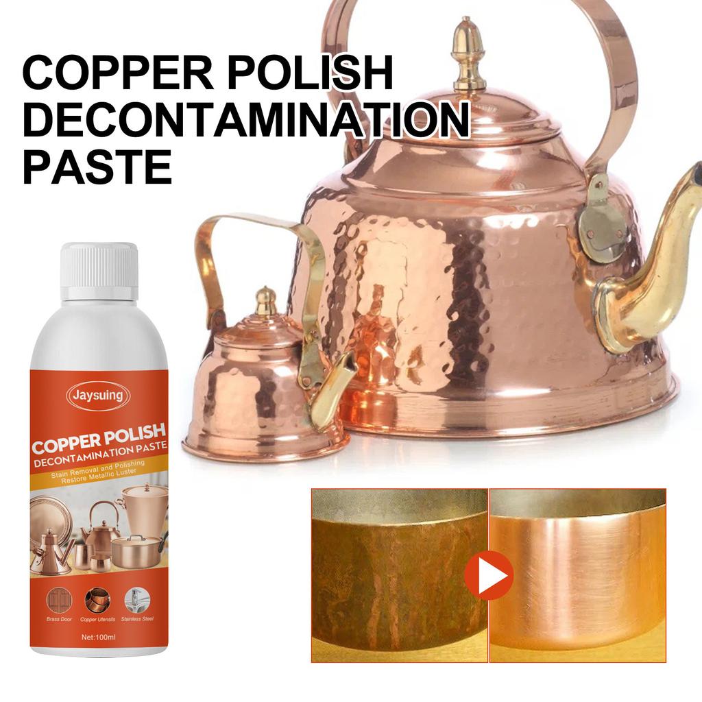 Brass and Copper Tarnish Remover Harmless Non-abrasive Metal Polish Cleaner for Macular Limescale Stubborn Stains