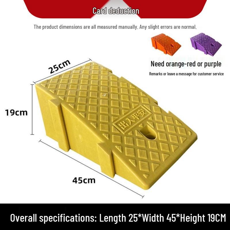 Plastic Uphill Ramp & Curb Speed Bump Pad