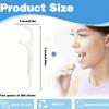 50Pcs 7.5×2.2cm Dental Floss Picks - High Tensile Polyethylene Fiber Floss with Anti-Slip Handle & Curved Hook Design,