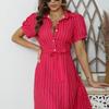 2025 Trendy Red Short Sleeve Dress for Women – Spring, Autumn, Winter