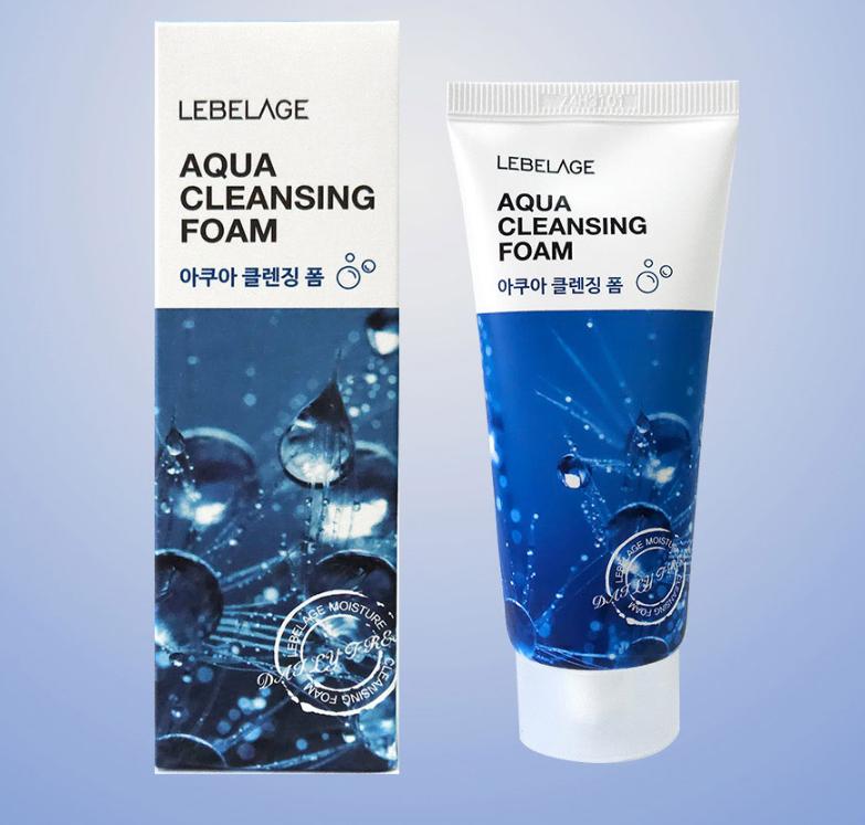 Made in Korea · LEBELAGE Aqua Cleansing Foam – Refreshing Daily Foam Cleanser for Clean & Balanced Skin
