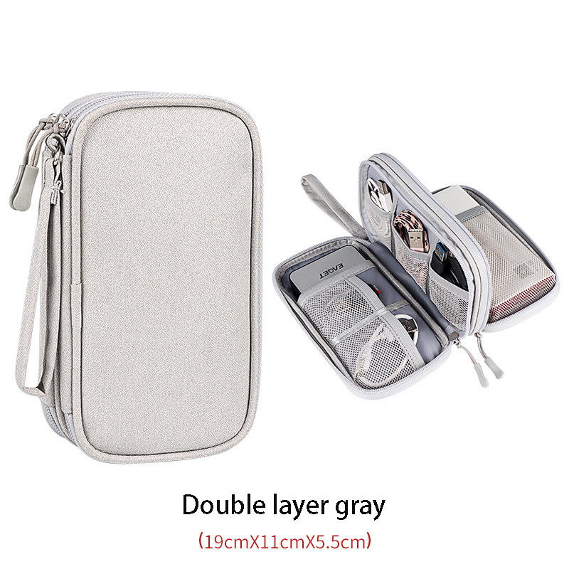 Portable Digital Accessory Storage Bag New With Multiple Layers For Organizing Electronics