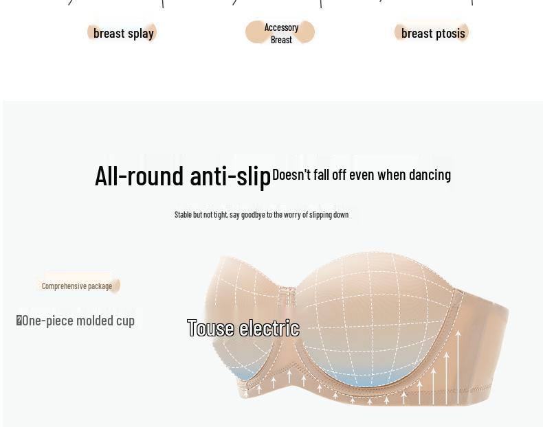 2024 Seamless Adjustable Strapless Bra: Summer Thin Style, Uplifting, and Anti-Sagging for a Sleeker Look.