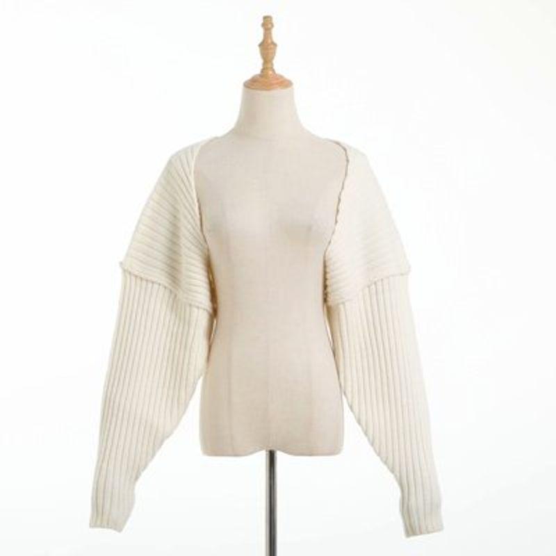 

Kendall Kardashian Fashion Knitting Shawl Long Sleeves Sweater Apricot White All yards