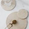 Homlly Beige Travertine Decorative Stone Tray Slab (X5 PCS)