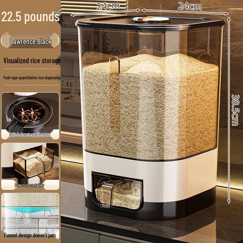 2025 Model Airtight Rice Storage Container: Moisture & Insect-Proof, Flour Barrel, Home Use