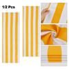 1Pcs Beach Chair Cover Beach Lounger Replacement Cloth Polyester Fabric 120x45cm White And Blue Striped Picnic Chairs Cover