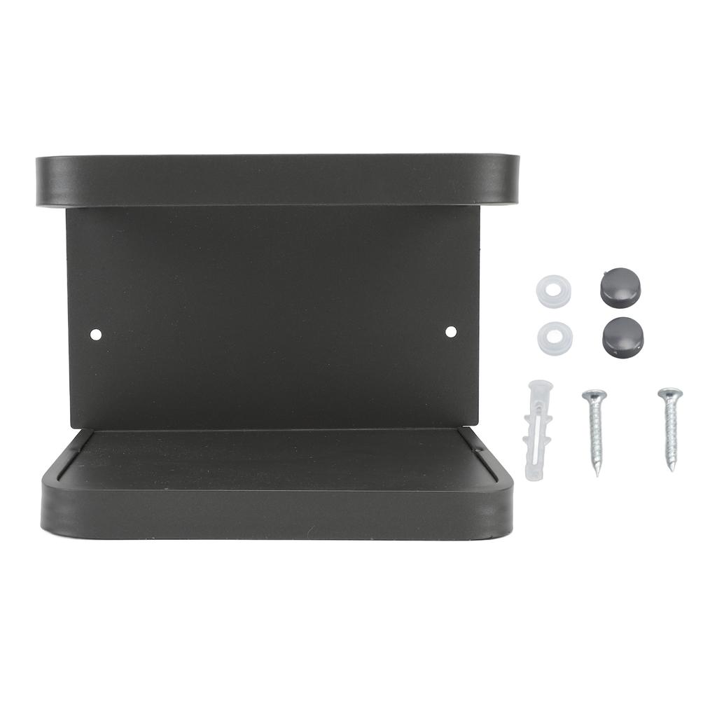 Toilet Paper Shelf Wall Mounted Rustproof Aluminum Toilet Paper Roll Holder Easy Installation Space