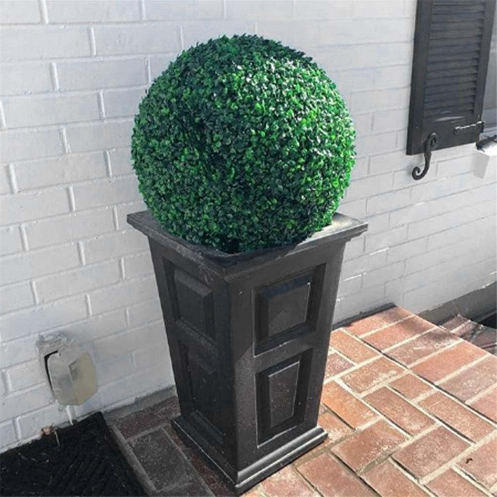 2 PCS Artificial Plant Topiary Ball Garden Spheres Outdoor Indoor Decoration