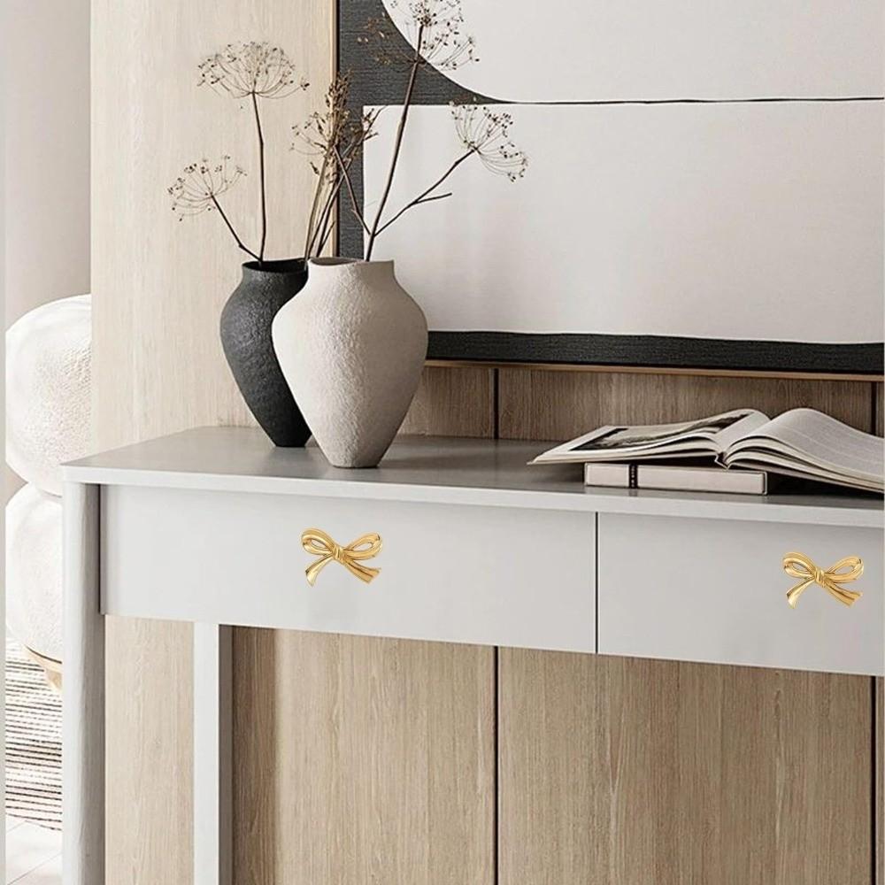 Decoratieve Metalen Strik Commode Knoppen Kleine Maat Vintage Decoratieve Kastgrepen Schattige Lade Pull Handvatten Woondecoratie