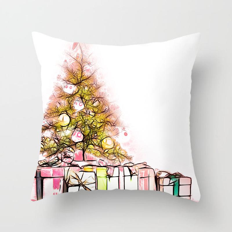 Weihnachts-Kissenbezüge für Zuhause, weihnachtlich bedruckte Bett-Heimdekorations-Kissenbezüge, weihnachtliche dekorative Kissenbezüge