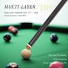 OKHEALING Carbon Fiber Pool Cue Stick Low Deflection Billiard Cue 12.4mm Tip, Uni-loc Joint 147cm/58inch 19Oz Weight, Play Cue