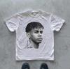 Lamine Yamal Gezichtsafbeeldingen T-shirt Oversized Y2k Katoenen Kleding Unisex Heren Dames T-shirts Y2k Voetbal Vrouwelijk Mannelijk Kleding