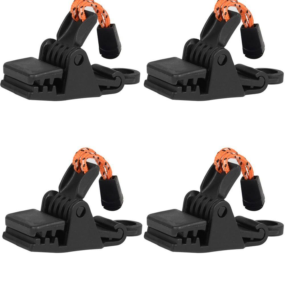 4 Pcs Heavy Duty Tent Clip Multifunctional Windproof Clamps Durable Awning Clamp Camping Use