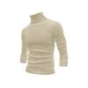 Novo suéter de cashmere de gola alta de cor sólida, suéter slim fit com base, suéter interno quente masculino