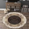 European Style Luxury Round Carpet Home Decoration Living Room Non-slip Large Rugs Bedroom Cloakroom Short Velvet Floor Mats