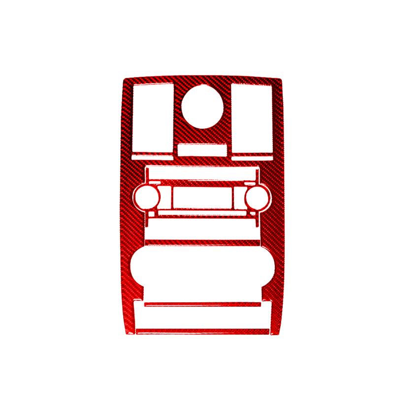 Kohlefaser Innenraum Auto Mittelkonsole CD-Panel Zierleisten Rahmen Abdeckung Aufkleber Für Chrysler 300 2005-2007 Ohne Navigationszubehör