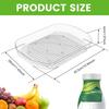 Turntable Organizer 360° Rotating Tray Lazy Susan Fridge Organizer Clear Food Storage Organizer Spice Rack For Kitchen Cabinet