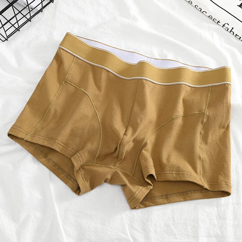 Men's Pure Cotton Mid-Waist Breathable Loose Plus Size Seamless Boxer Briefs