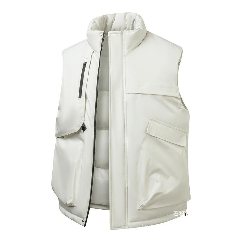 New big pocket tooling outdoor thickened thermal cotton vest jacket men's and women's mountaineering trend versatile vest