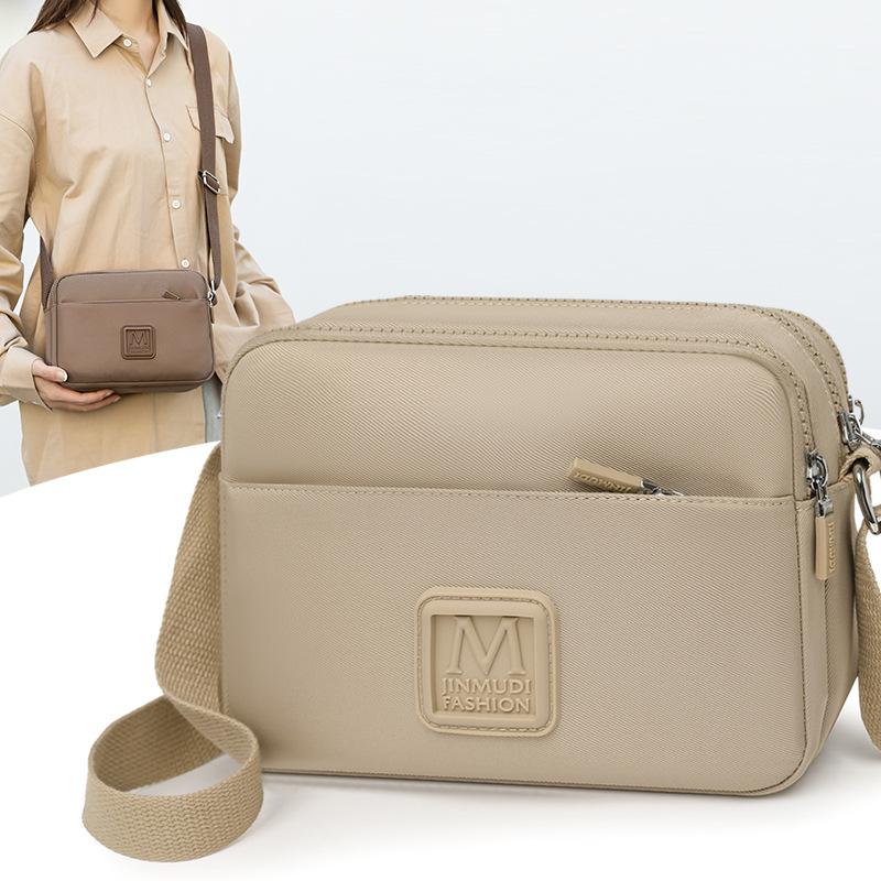Women's Bag New Solid Color Crossbody Square Bag Women's Oxford Cloth Versatile Shoulder Bag