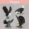 Realistic Pvc Animal Model Toy Collection Featuring Majestic White Head Eagle And Owl Statues