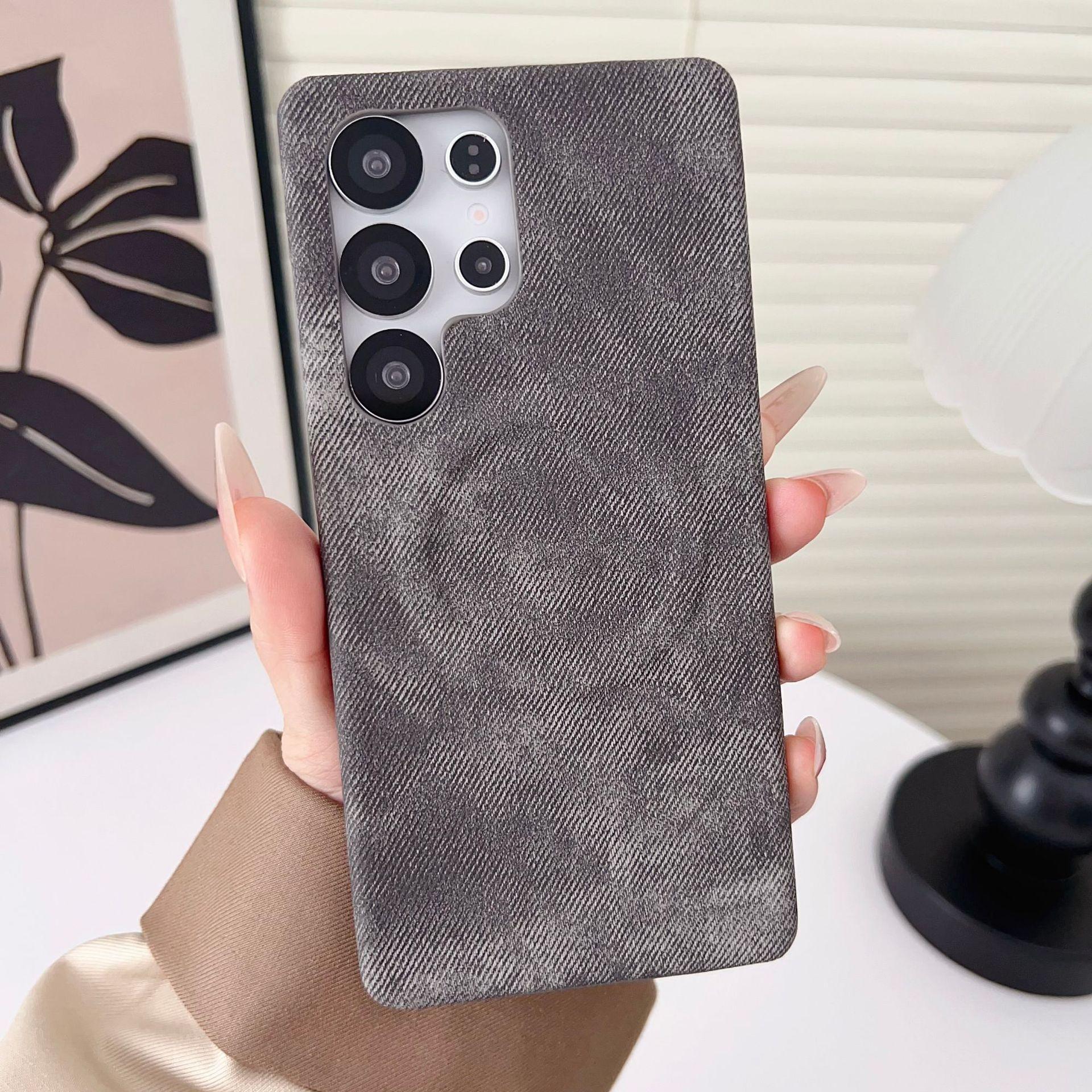 

Denim Phone Case Suitable for Samsung S25 Ultrao Magnetic Protective Case Samsung S24 Case 23 Trendy S23 Ultra
