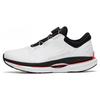 Cushioning Slip Resistant Abrasion Resistant Low Top Running Shoes Men's White Black Silver 112315581A-5