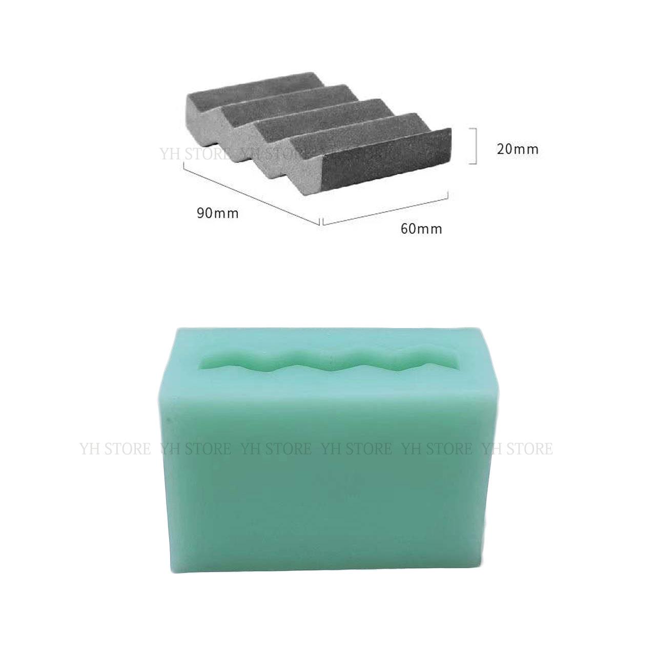 

Сделай сам Новая волнистая цементная форма для подноса Силиконовый держатель для ручек Палитра для демонстрации колец и серег Инструмент для изготовления поделок для дома Мыльница