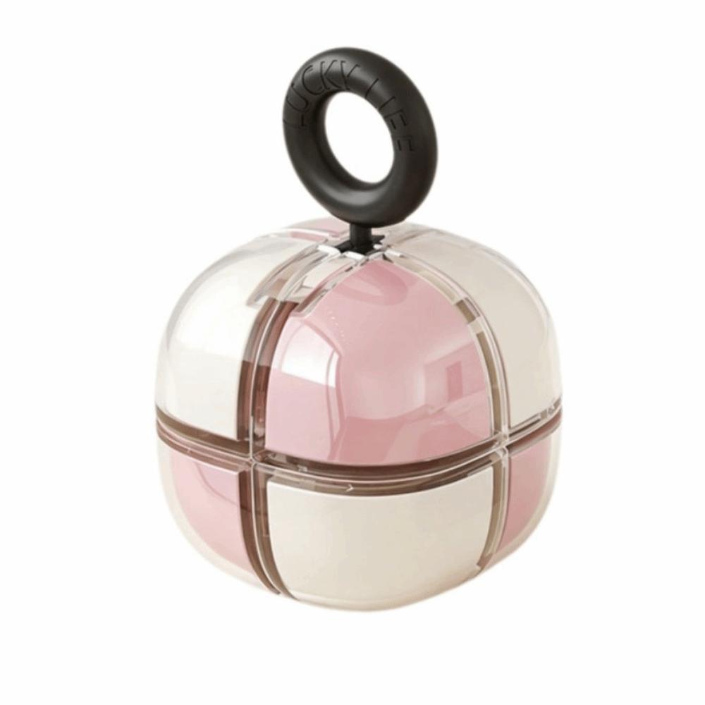 Magnetic Magnetic Cube Medicine Box Sealed Pill Dispenser Magnetic Cube Pill Organizer  Travel Use розовый