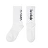 KODAK Bag Color Logo Crew Socks White