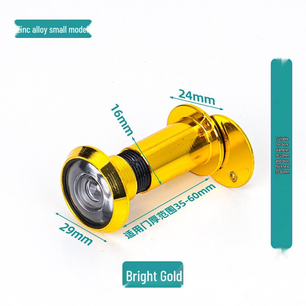 Zinc Alloy Adjustable Peephole Viewer - Anti-pry HD Cat Eye for Apartment Doors