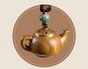 Green Sandalwood Teapot Keychain & Phone Charm