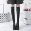 Fashion Long Boots for Women Very Heel Autumn Elastic Comfortable and Elegant Knee High Shaft Shoes Woman Designer Luxury Y2k Goth Pu 39