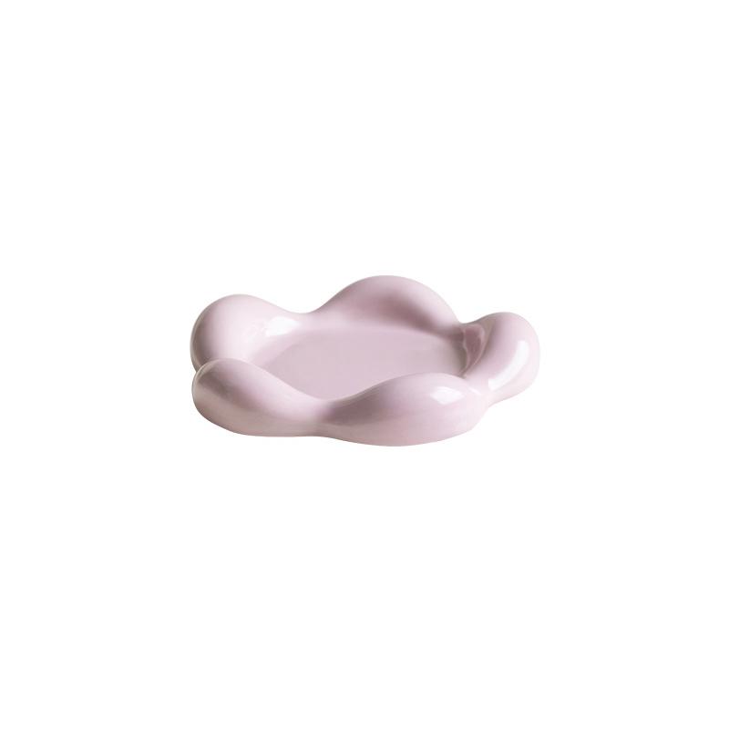 Cat Ceramic Bowl Small Pet Elevated Food Water Feeders Puppy Dog Drinking Eating Dish Plate with Wooden Stand