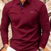 Men'S Premium Long-Sleeve Polo, Showcasing And Fashionable Style, Comfortable for Sports And Casual Wear, Suitable for Light Business Occasions.