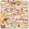 50 Cartoon Cute Sushi Hand Tent Doodle Stickers DIY Decorative Guitar Notebook Suitcase