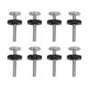 8 Stück Geländer Schraubenzubehör Bohrerfreier Verstellbolzen Stangen Sicherheitstür Teile 8cm Sicherheitstür Ersatzstange Muttern & Bolzen Sets