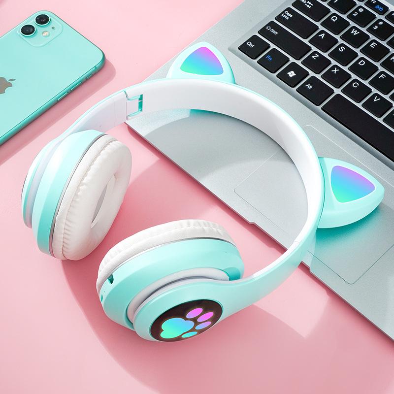 STN-28 Wireless Bluetooth 5.0 Cat Ear Headband Gaming Headset