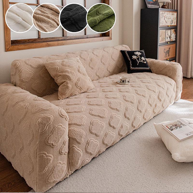 1Pc-Elastic Thickened Plush Sofa Cover Winter Sofa Cover All Inclusive Universal Anti Cat Scratch Protective Cover Cloth 90X140cm