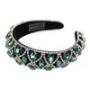 Barock Flanell handgemacht Strass Stirnband Amazon breiter Rand Schwamm Stirnband