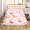 Capybara Kids Bedding Set For Girls Boys Children Cute Cartoon Print Comforter Cover Lovely Capybara Duvet Cover Room Decor