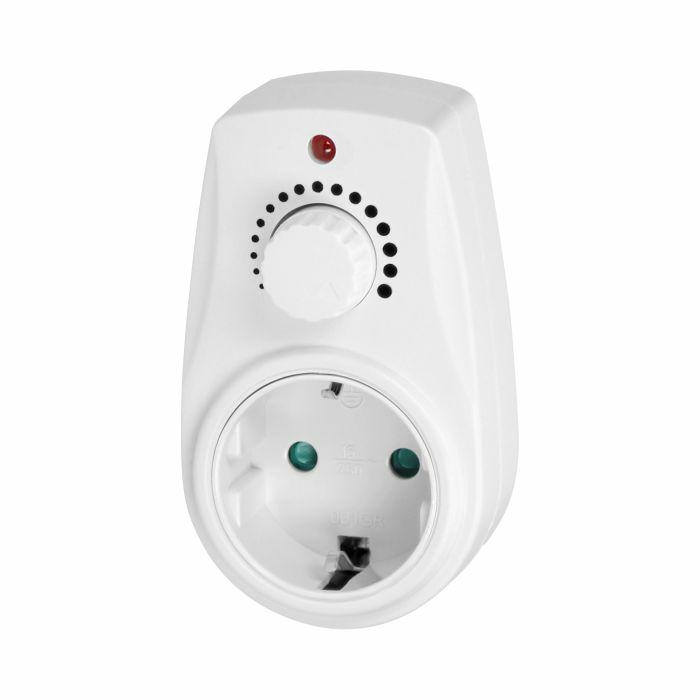 Doorvoerstekker met dimmer - Stekkerdimmer/Plug-in dimmer -Min40watt  Max. 280 Watt - LED dimmer - Gloeilamp dimmer-VOOR  Nederland
