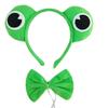 Cartoon Headbands Frog Hair Hoop Prince Bowtie Halloween Hairband Princess Cartoon Headwear Bowtie Set